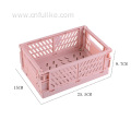 Home Desktop Stacked Organizer Folded Plastic Basket